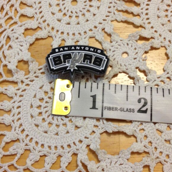 San Antonio Spurs,  Basketball, NBA, Sports Shoe Charm for CROCS *2/$8!  3/$10! - Picture 2 of 2
